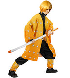 Zenitsu Cosplay Kimono Robe Suit Demon Slayer
