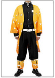 Zenitsu Cosplay Kimono Robe Suit Demon Slayer