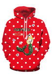 Mermaid Polka Dot Christmas Hoodie