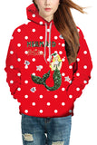 Mermaid Polka Dot Christmas Hoodie