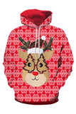 Rudolph Snowflake Christmas Hoodie