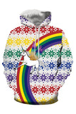 Rainbow Unicorn Ugly Christmas Hoodie