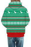 Alpaca Christmas Hoodie Oliver Green