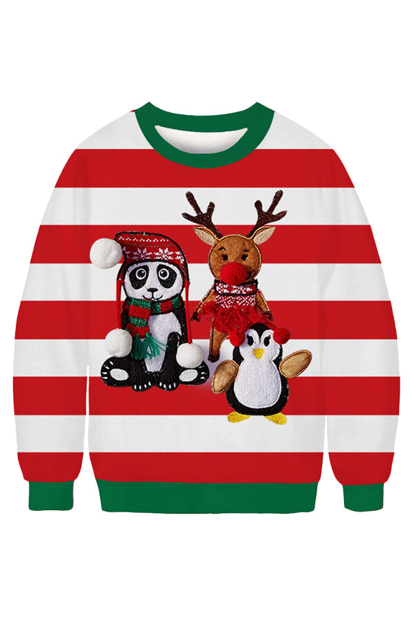 Panda Reindeer Funny Xmas Sweatshirt