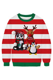 Panda Reindeer Funny Xmas Sweatshirt