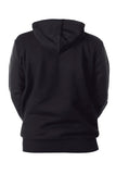 Long Sleeve Bear Print Christmas Hoodie Black