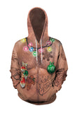 Unisex Color Light Ugly Christmas Hoodie