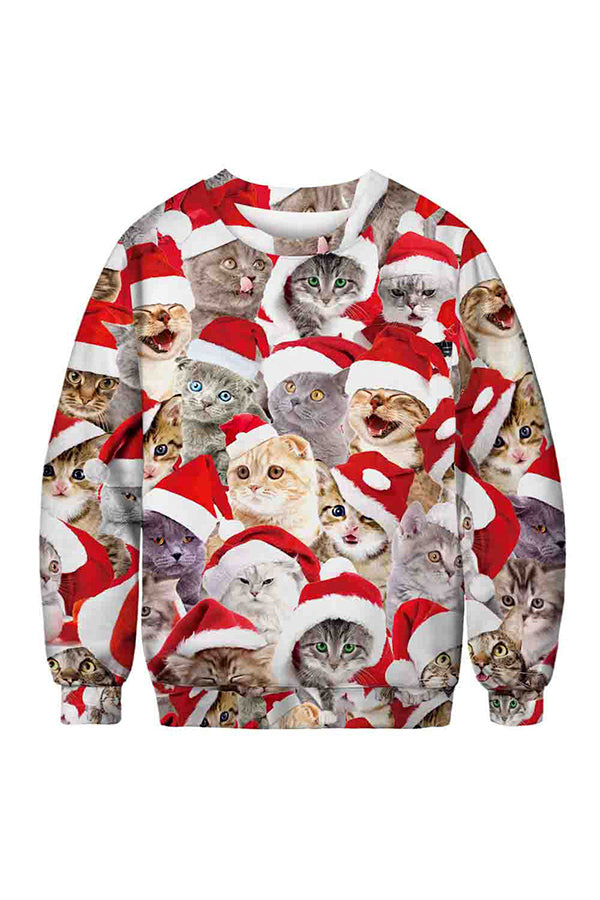 Lovely Kitten Christmas Sweatshirt