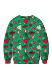Ugly Christmas Cow Sweatshirt Green