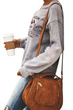 Christmas Tree Crew Neck Pullover Sweatshirt Gray
