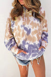 Casual Long Sleeve Oversized Sweatshirt Khaki