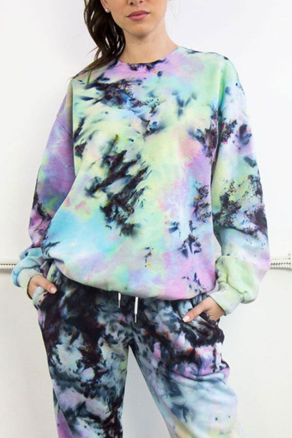 Baggy tie dye sweatshirt 2025