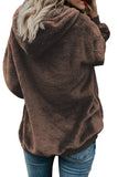Winter Fleece Pullover Jacket Outwear Brown