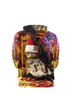 Christmas Candy Kitten Couple Hoodie Multicolour