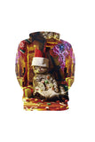 Christmas Candy Kitten Couple Hoodie Multicolour