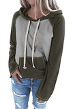 Plus Size Color Block Oversized Hoodie For Women