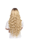 Charming High Density Centre Parting Long Curly Wigs Gold