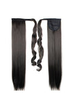 Natural Look Hairpiece Scrunchies Straight Ponytail Wigs