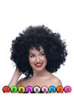 Funny Wild-Curl Up Wig For Halloween Christmas Party Masquerade Black