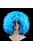 Wild-Curl Up Wig For Halloween Christmas Party Masquerade Light Blue