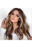 Women's Heat Resistant Synthetic Long Wavy Wig With Bangs