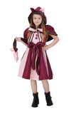 Sweet Dress Girls Alice In Wonderland Cat Halloween Costume Purple