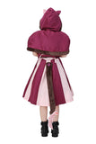 Sweet Dress Girls Alice In Wonderland Cat Halloween Costume Purple
