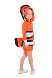Cute Kids Halloween Cosplay Clownfish Costume For Girls Orange