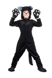 Kids Halloween Cosplay Onesies Pajamas Black Cat Costume