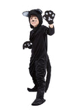 Kids Halloween Cosplay Onesies Pajamas Black Cat Costume