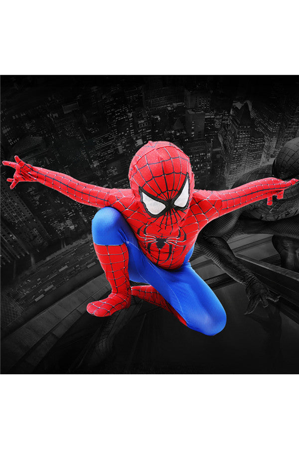 Cool Halloween Cosplay Spider-Man Kids Costume For Boys Red