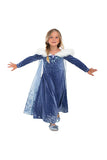 Halloween Long Sleeve Fur Dress Little Girl Frozen Elsa Costume