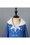 Halloween Long Sleeve With Fleece Graceful Girl Frozen Elsa Costume