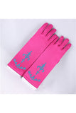 Halloween Accessories Girl Frozen Elsa Anna Gloves Rose Red