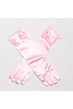 Halloween Accessories Kids Girl Princess Aurora's Bowknot Gloves Blue