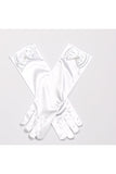 Halloween Accessories Kids Girl Princess Bowknot Gloves White