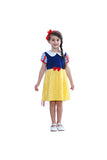 Halloween Fancy Little Girl Mini Fairytale Snow White Costume Yellow