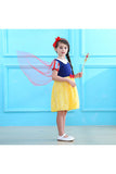 Halloween Fancy Little Girl Mini Fairytale Snow White Costume Yellow