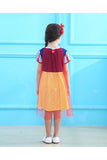 Halloween Fancy Little Girl Mini Fairytale Snow White Costume Yellow