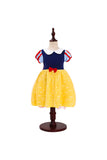 Halloween Fancy Little Girl Mini Fairytale Snow White Costume Yellow