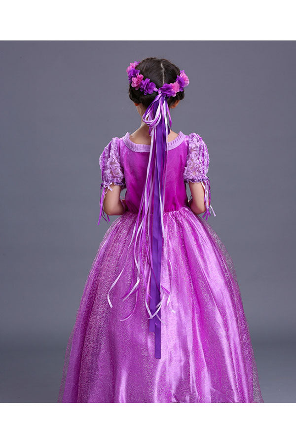 Halloween Cosplay Graceful Little Girl Princess Sophia Costume Purple