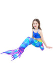 Kids Little Girl Fancy Halloween Mermaid Costume Blue