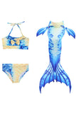 Kids Little Girl Fancy Halloween Mermaid Costume Light Blue