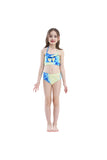 Kids Little Girl Fancy Halloween Mermaid Costume Light Blue