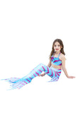 Kids Little Girl Fancy Halloween Mermaid Costume White