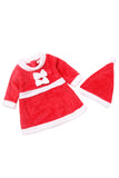 Cute Infant Kids Girls Dress Christmas Santa Claus Costume Red