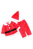 Infant Kids Girls Long Sleeve Christmas Santa Claus Costume Red