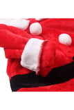 Infant Kids Girls Long Sleeve Christmas Santa Claus Costume Red