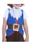 Costume d'elfe de champignon de Noël mignon à manches courtes pour enfants garçons