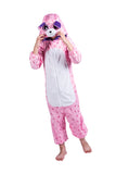 Kids Girls Hooded Onesies Halloween Cat Pajamas Animal Costume Pink